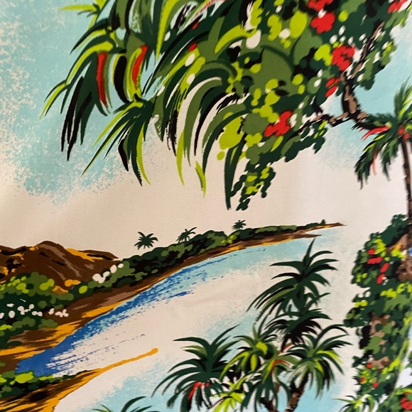 True Vintage Hawaiian Maxi Dress Made in Hawaii circa 1970’s - Picture 6 of 7